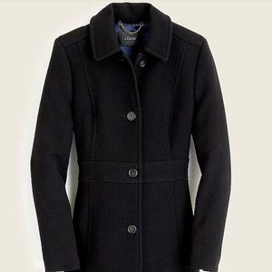 J Crew Classic Lady Day Coat Size 8 in Black NWT!